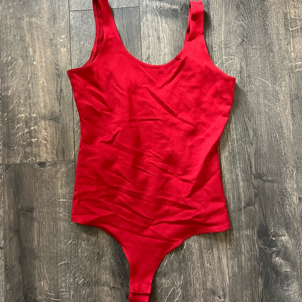 Fashion Nova Red Bodysuit